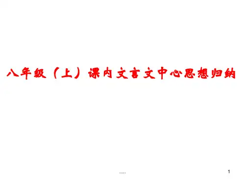 (可修改)课内文言文中心归纳m.ppt