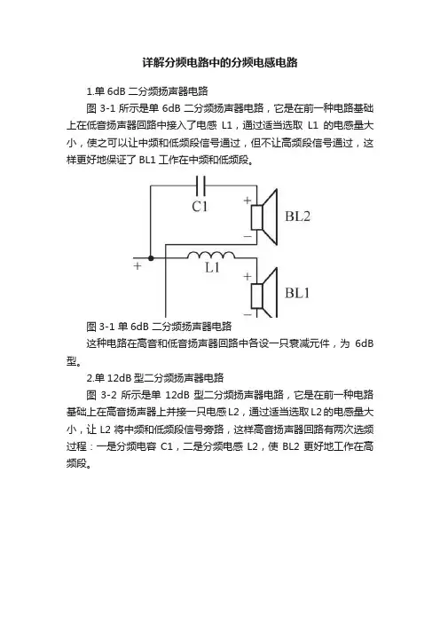 详解分频电路中的分频电感电路