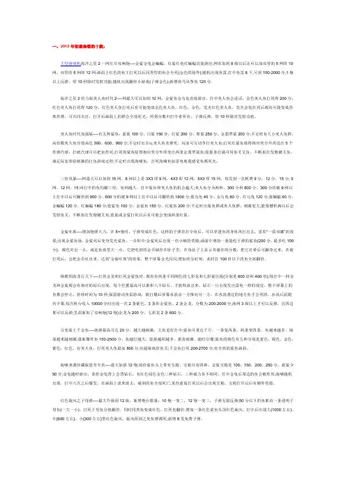 大型游戏机海洋之星各版本区别