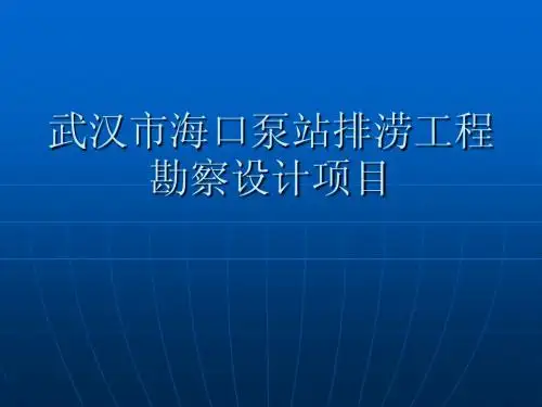 海口泵站项目 Microsoft PowerPoint 演示文稿