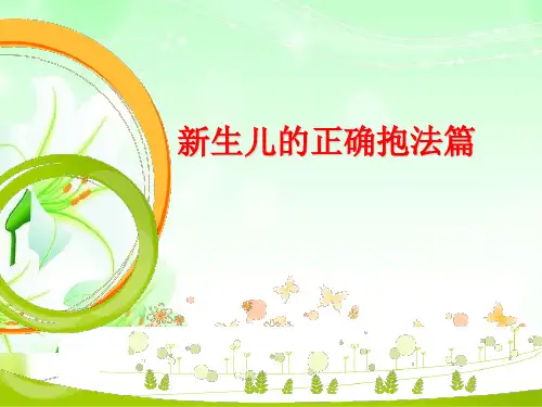 抱新生儿姿势ppt课件
