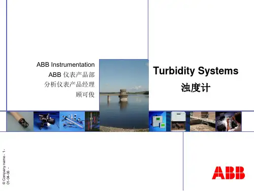 ABB 浊度计、余氯分析仪表说明书ppt课件