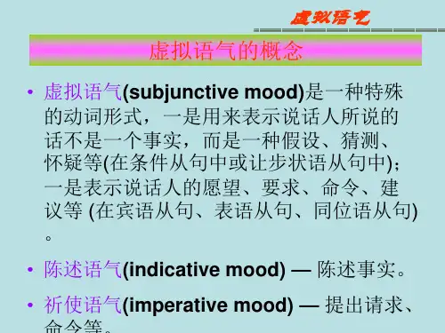 虚拟语气讲解课件ppt.ppt