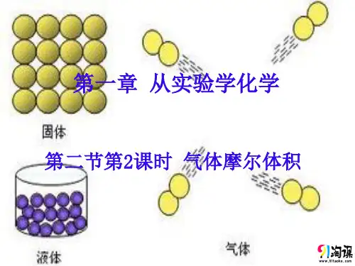 课件4：1.2.2 气体摩尔体积