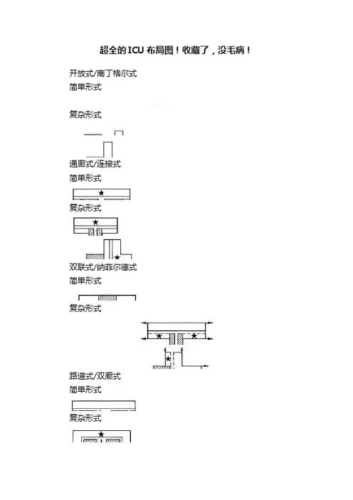 超全的ICU布局图！收藏了，没毛病！