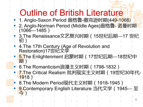 The-Anglo-Norman-Period英国文学盎格鲁诺曼时期文学PPT课件