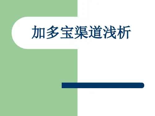 分销渠道：加多宝