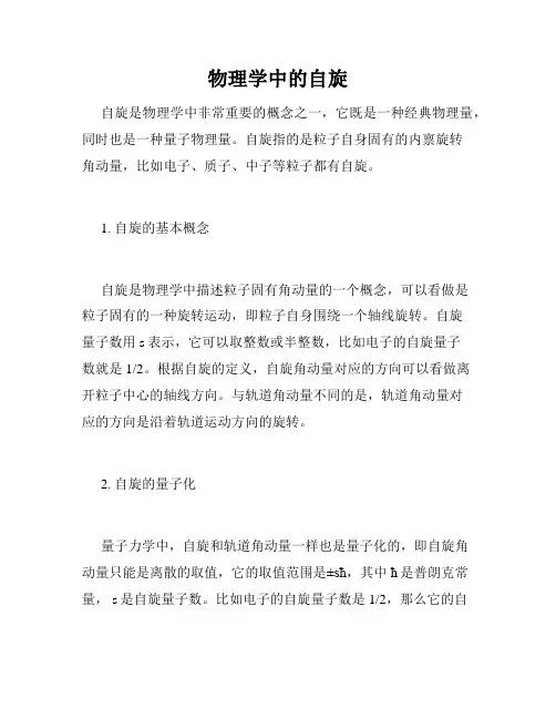 物理学中的自旋