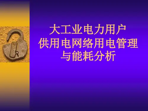 电力用户能耗分析..