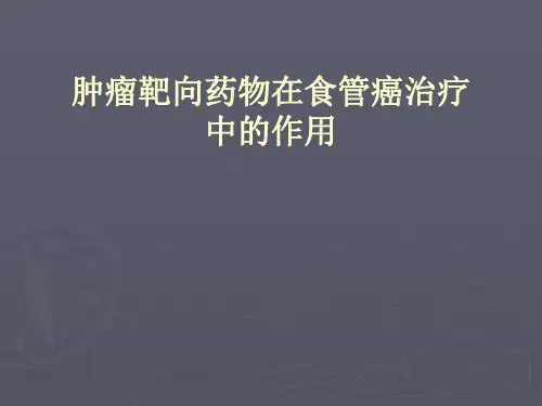 食管癌的靶向药物治疗演示精品PPT课件