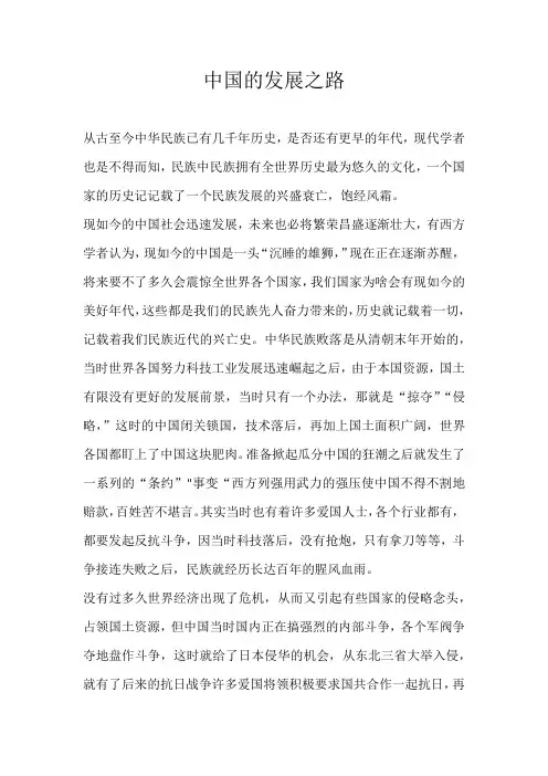 中国的发展之路
