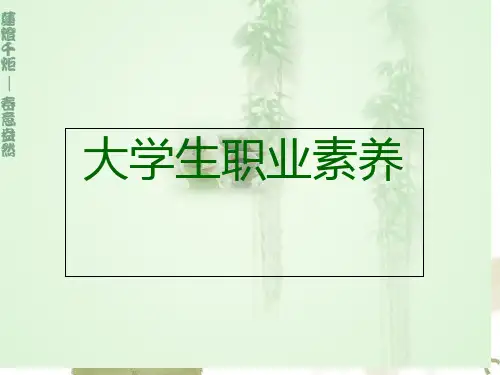 大学生职业素养