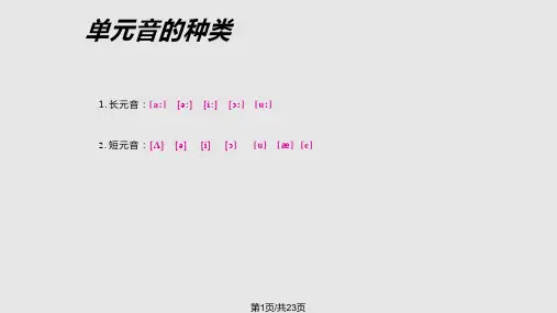 英文双元音发音完整PPT课件