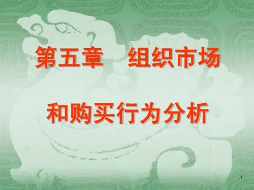 CH06 组织市场及其购买行为