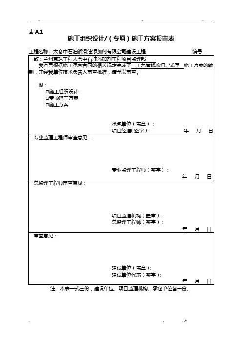 工艺管道试压吹扫施工方案(超级实用)