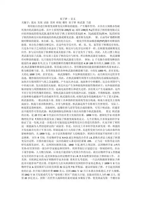 原子弹-论文