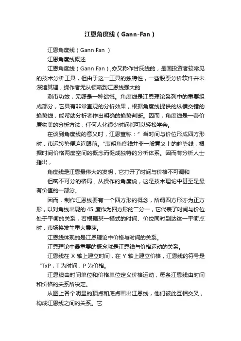 江恩角度线（Gann-Fan）
