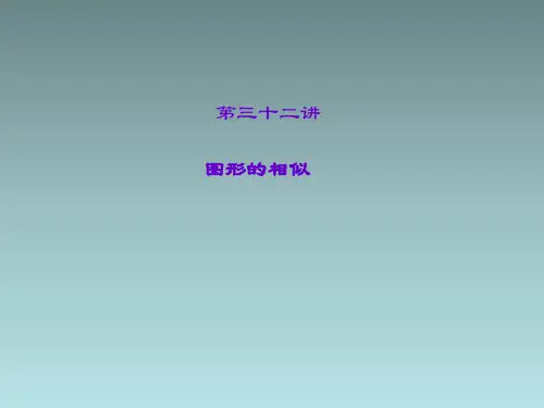 2015届中考数学总复习  图形的相似课件