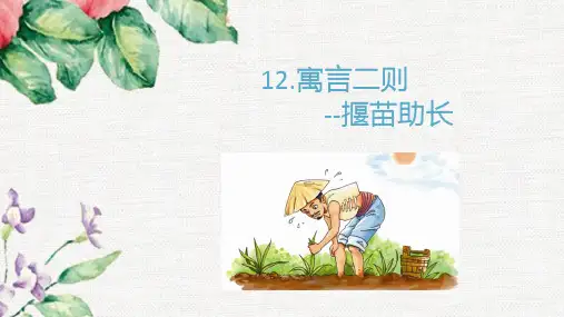 12寓言二则 揠苗助长 课件(共23张PPT)
