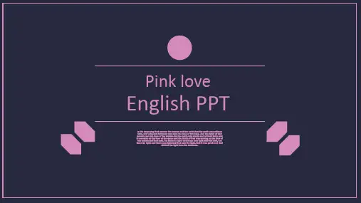 黑色爱恋PPT模板