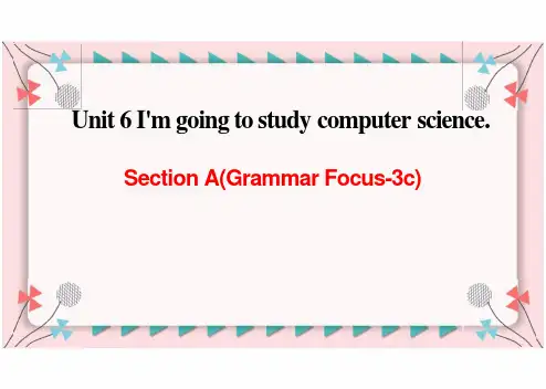 人教版英语八年级上册Unit6 SectionA Grammar Focus-3c课件