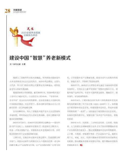建设中国“智慧”养老新模式