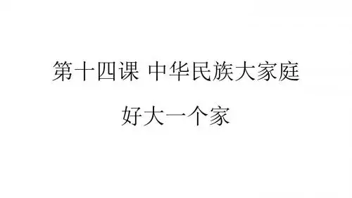 好大一个家