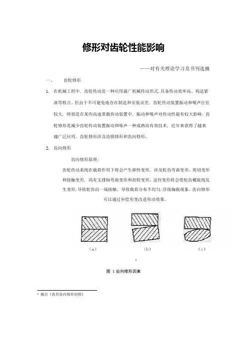 调研报告修形对齿轮的影响样本