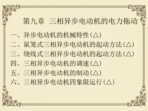 三相异步电动机的起动方法与特性(ppt 103页)