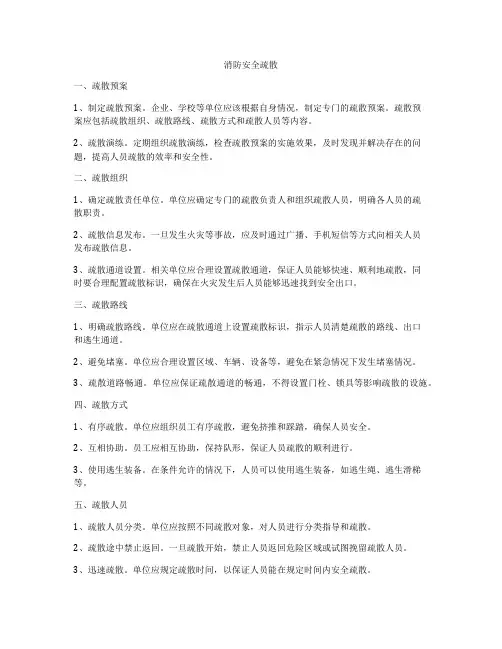 消防安全疏散