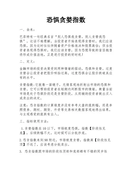 恐惧贪婪指数