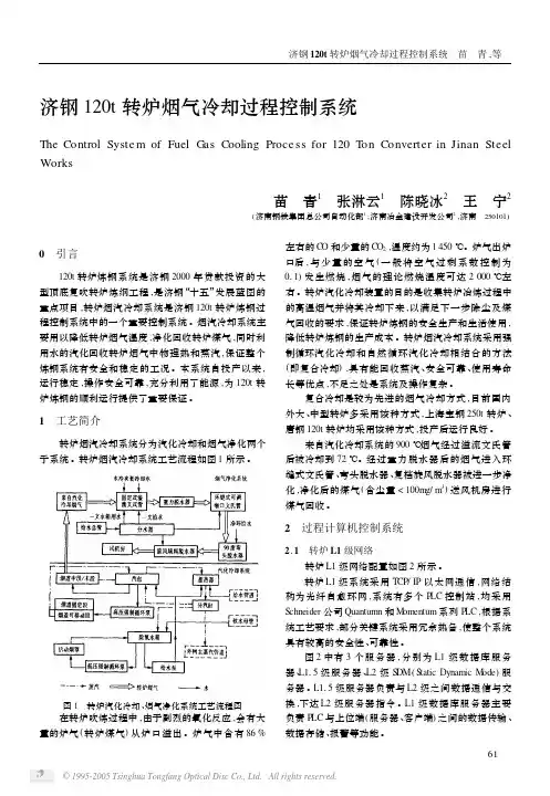 济钢120t转炉烟气冷却过程控制系统