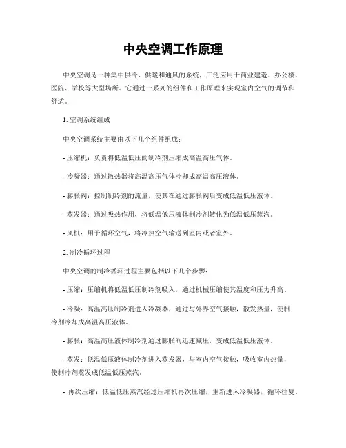 中央空调工作原理