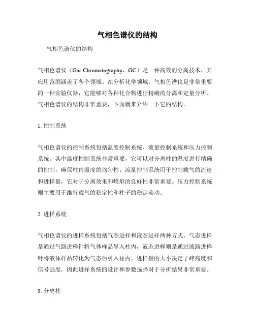 气相色谱仪的结构