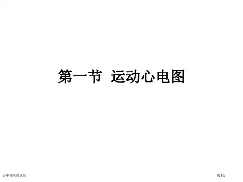 心电图负荷试验