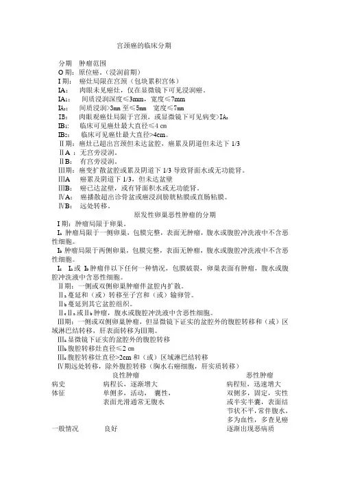 肿瘤分期