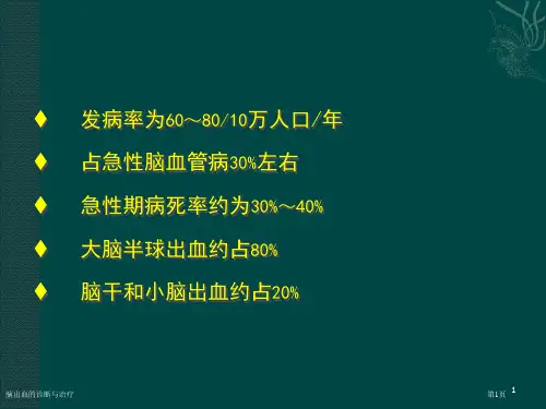 脑出血的诊断与治疗