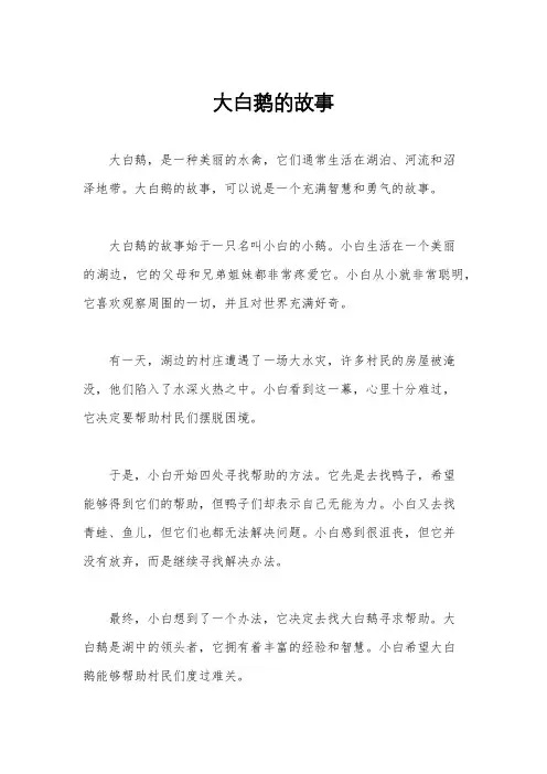 大白鹅的故事