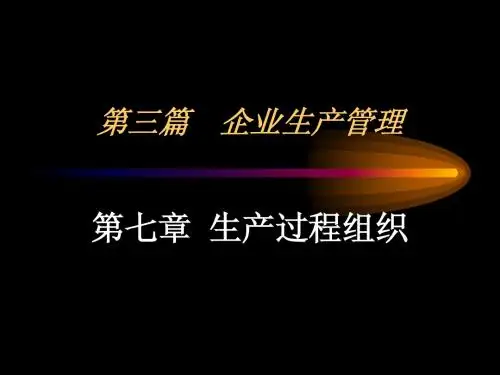 第七章 企业运作管理