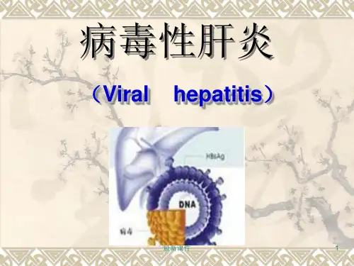 病毒性肝炎课件ppt课件