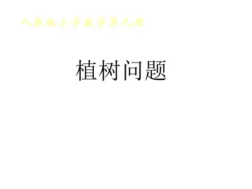 五年级数学上册课件-7. 数学广角—植树的问题 - 人教版(共16张PPT)