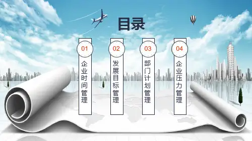 企业管理时间目标与压力计划PPT演示课件