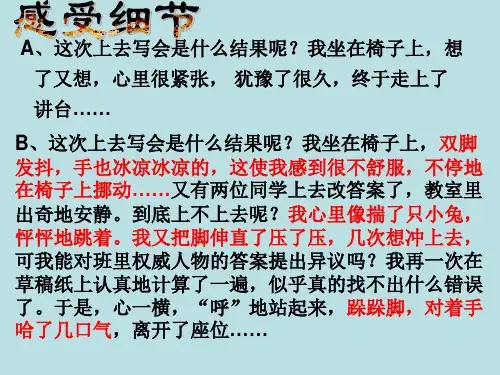 细节描写片段ppt课件