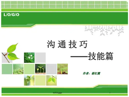 沟通技巧技能篇2ppt课件