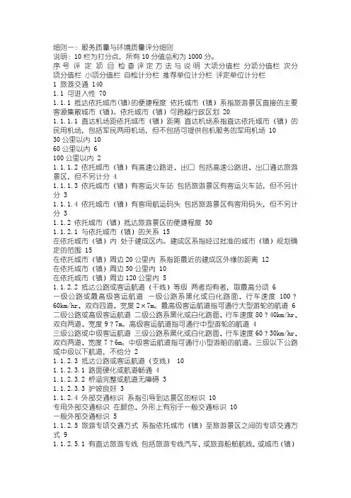 5A景区评审细则