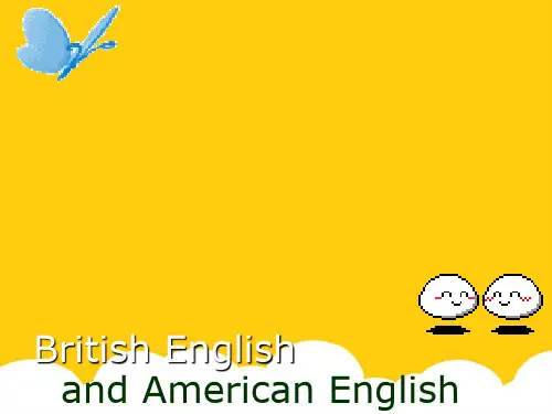 AE and BE 英国英语与美国英语的比较实用PPT文档