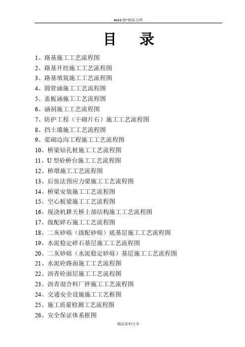 公路工程施工流程图 26篇