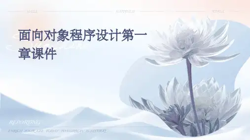 面向对象程序设计第一章课件