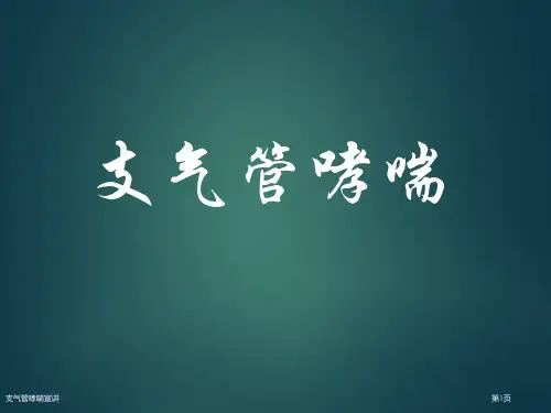 支气管哮喘宣讲