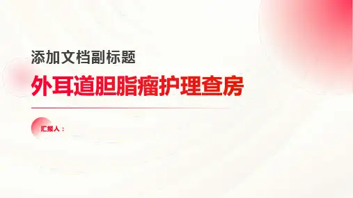 外耳道胆脂瘤护理查房PPT